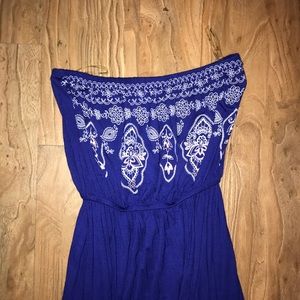 Strapless maxi dress